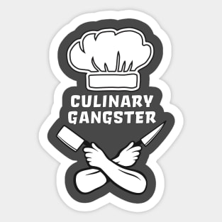 Cooking Chef Culinary Gangster Sticker